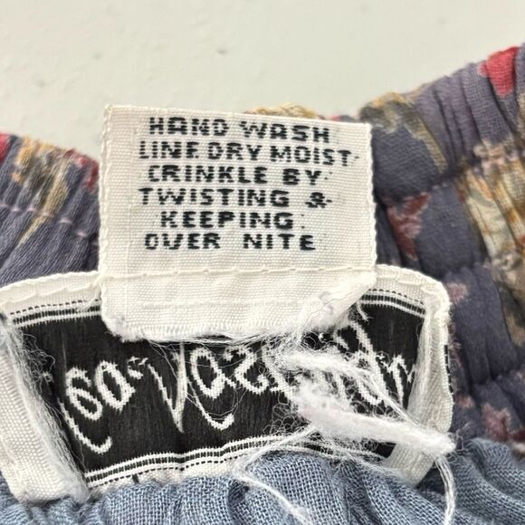 Vintage Micro Floral Pleated Maxi Skirt Small Purple Pink Boho Cottagecore Fairy - Picture 4 of 11